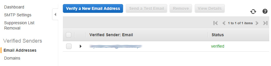 Drupal - Amazon SES - verify sender email